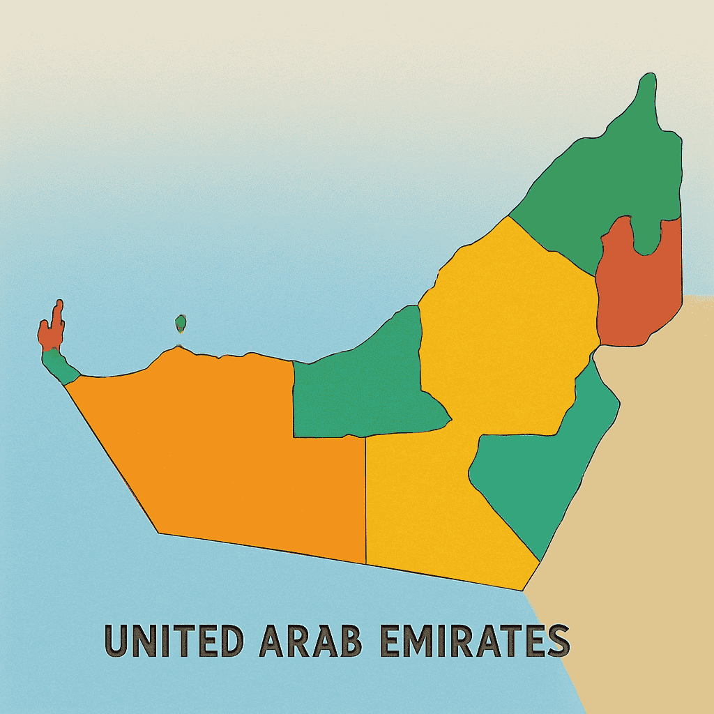 United Arab Emirates Map