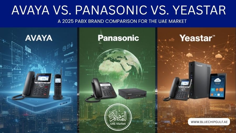 Avaya vs. Panasonic vs. Yeastar – A 2025 PABX Brand Comparison For The UAE Market