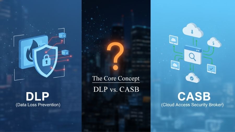 The Core Concept – DLP vs. CASB